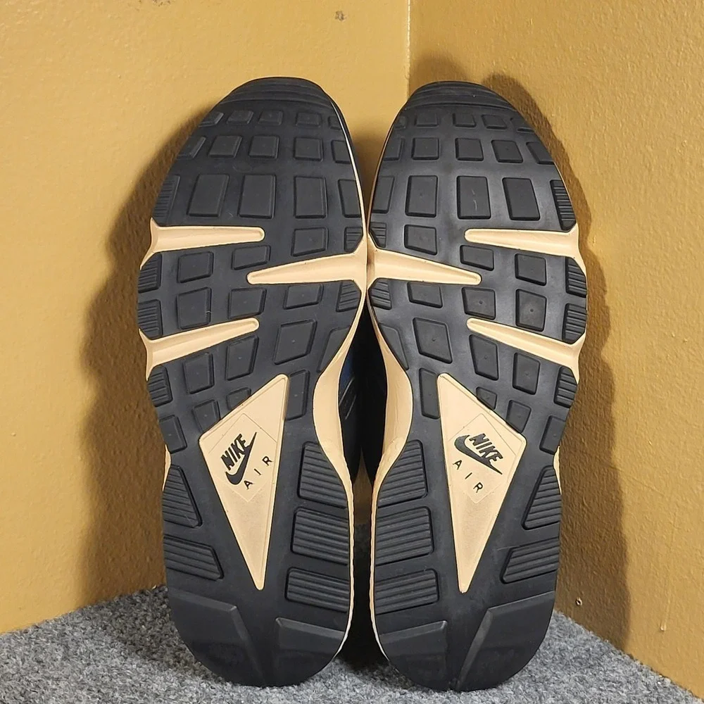 Nike Air Huarache Premium Armory Navy Blue Men's Shoes Size 11.5 DZ4852-001